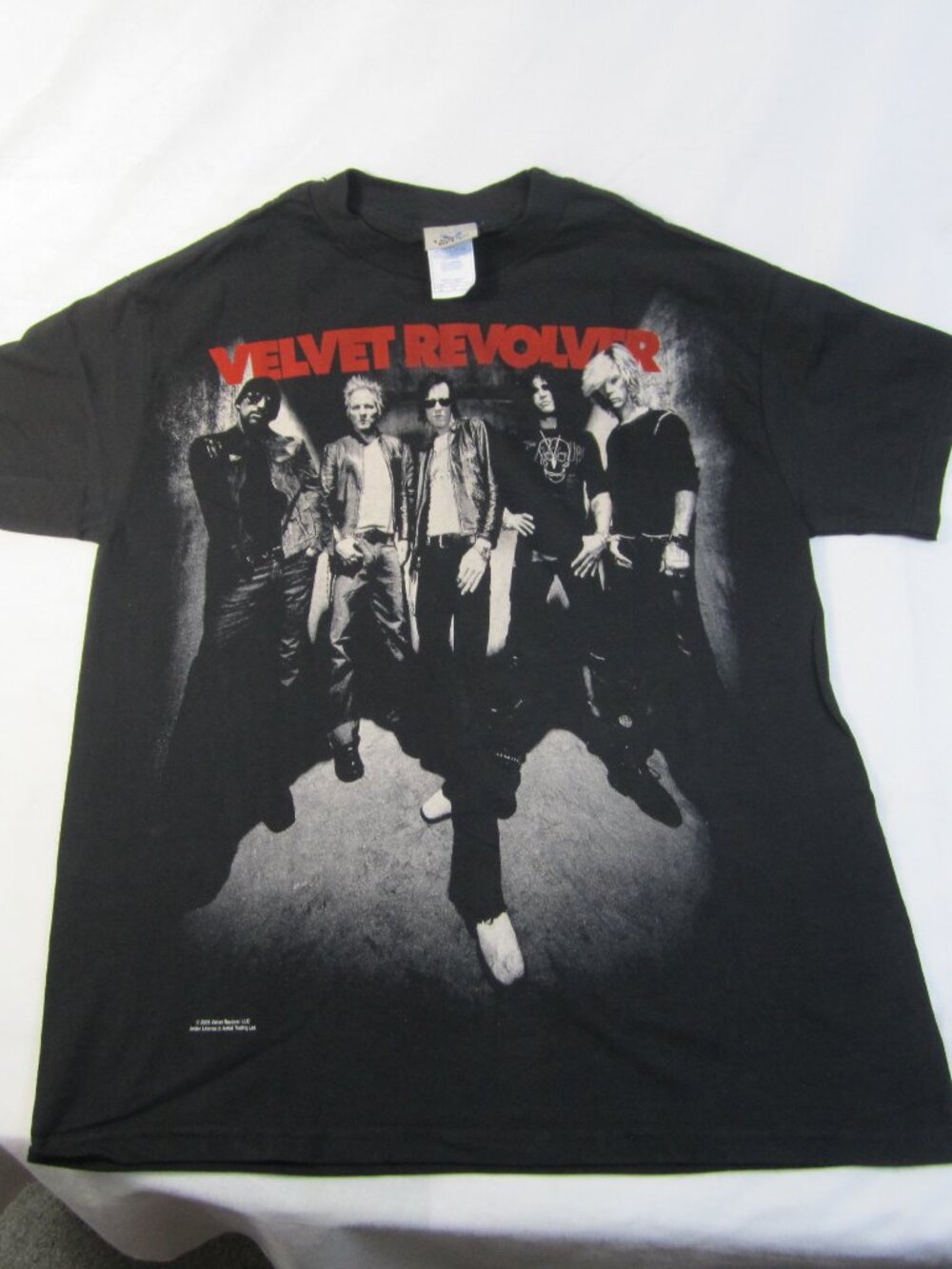 Velvet Revolver Black Liquid Blue Cotton T-Shirt Size Medium